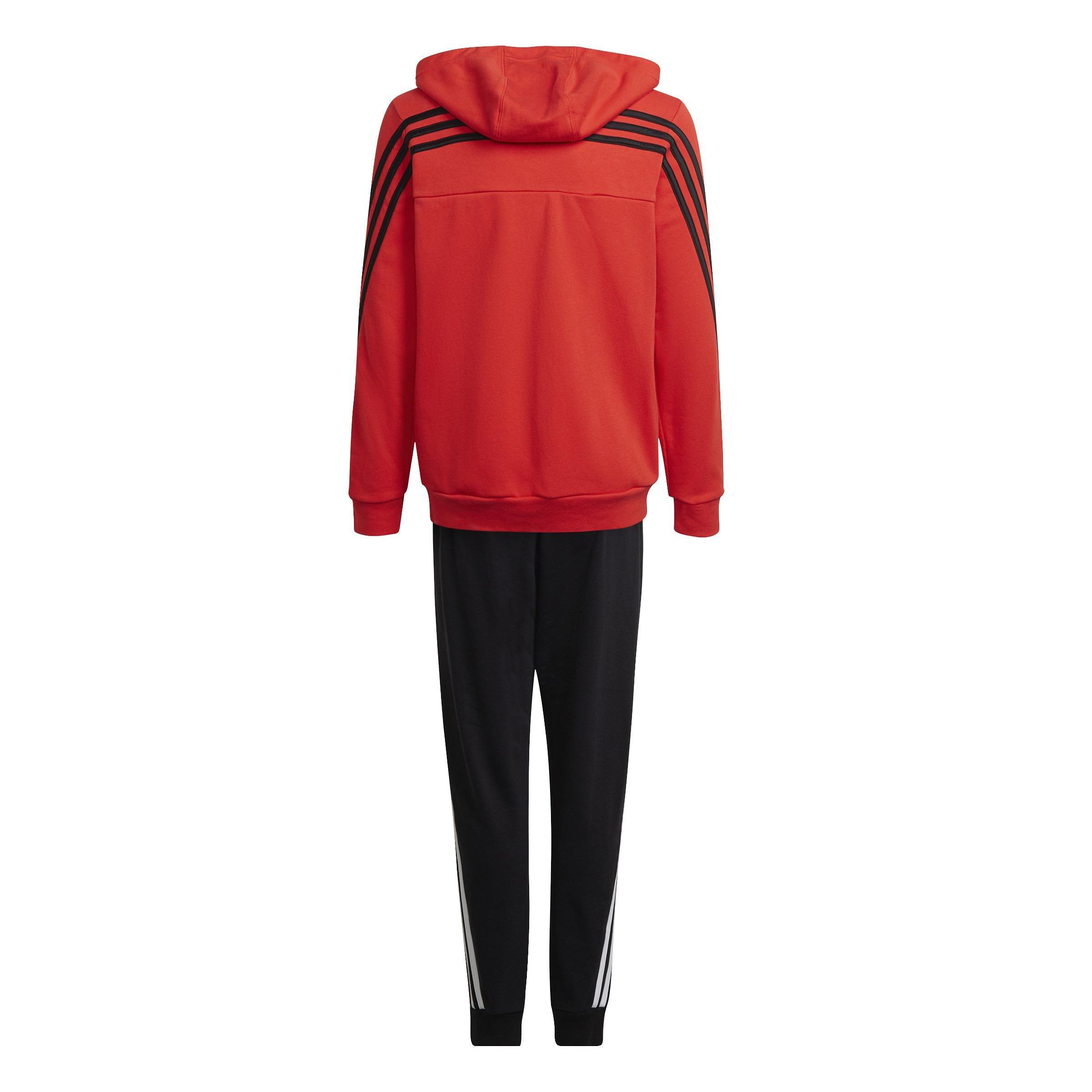 Kids 3-Stripes Tracksuit, Red, , large image number 2