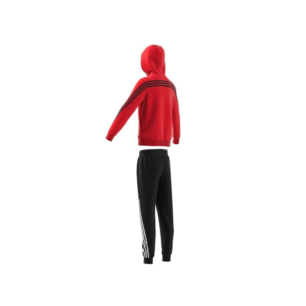 Kids 3-Stripes Tracksuit, Red, , large image number 6