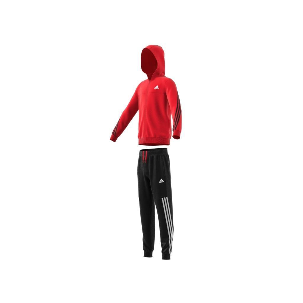 Kids 3-Stripes Tracksuit, Red, , large image number 9