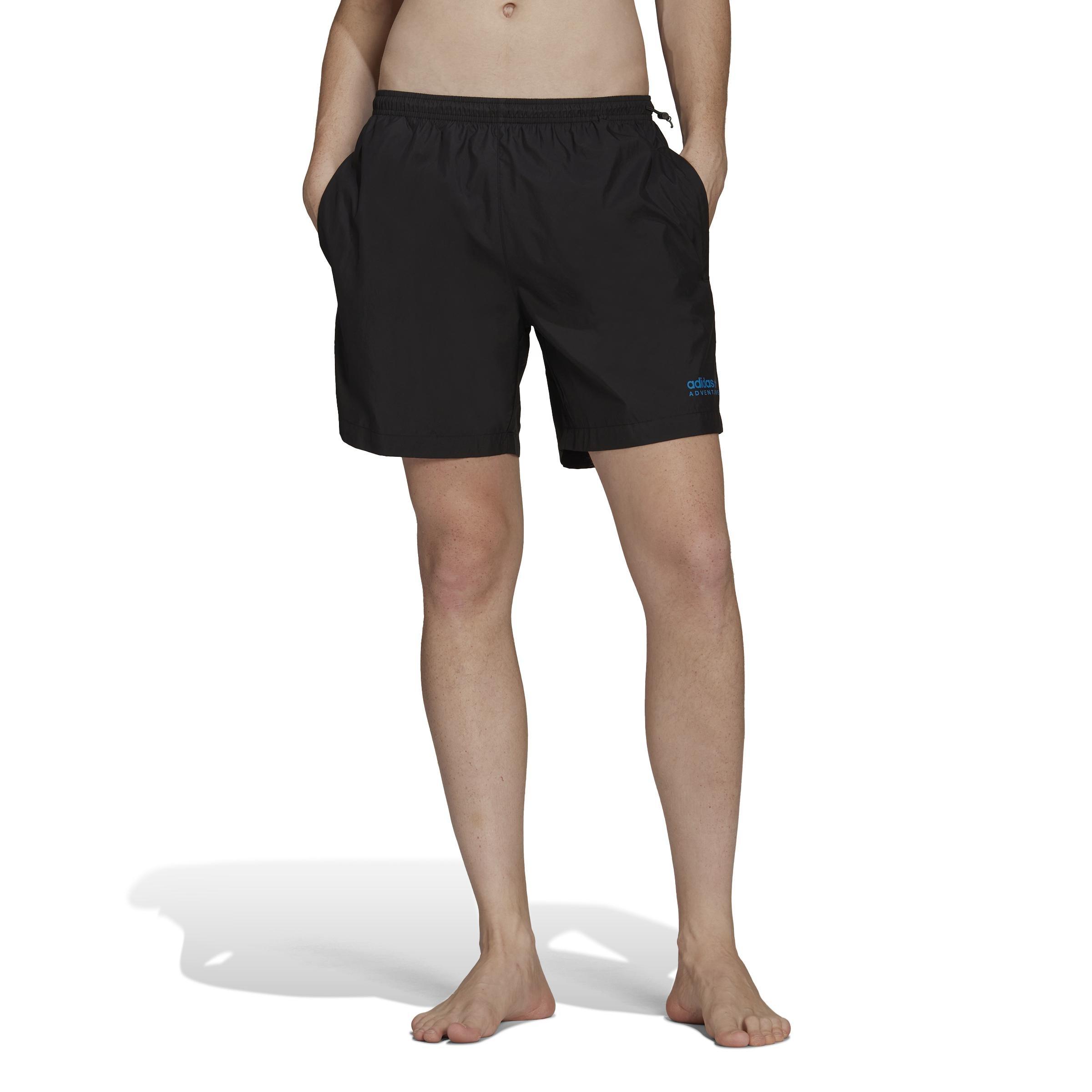 Men Adventure Wood Wave Swim Shorts, Black, A901_ONE, large image number 0