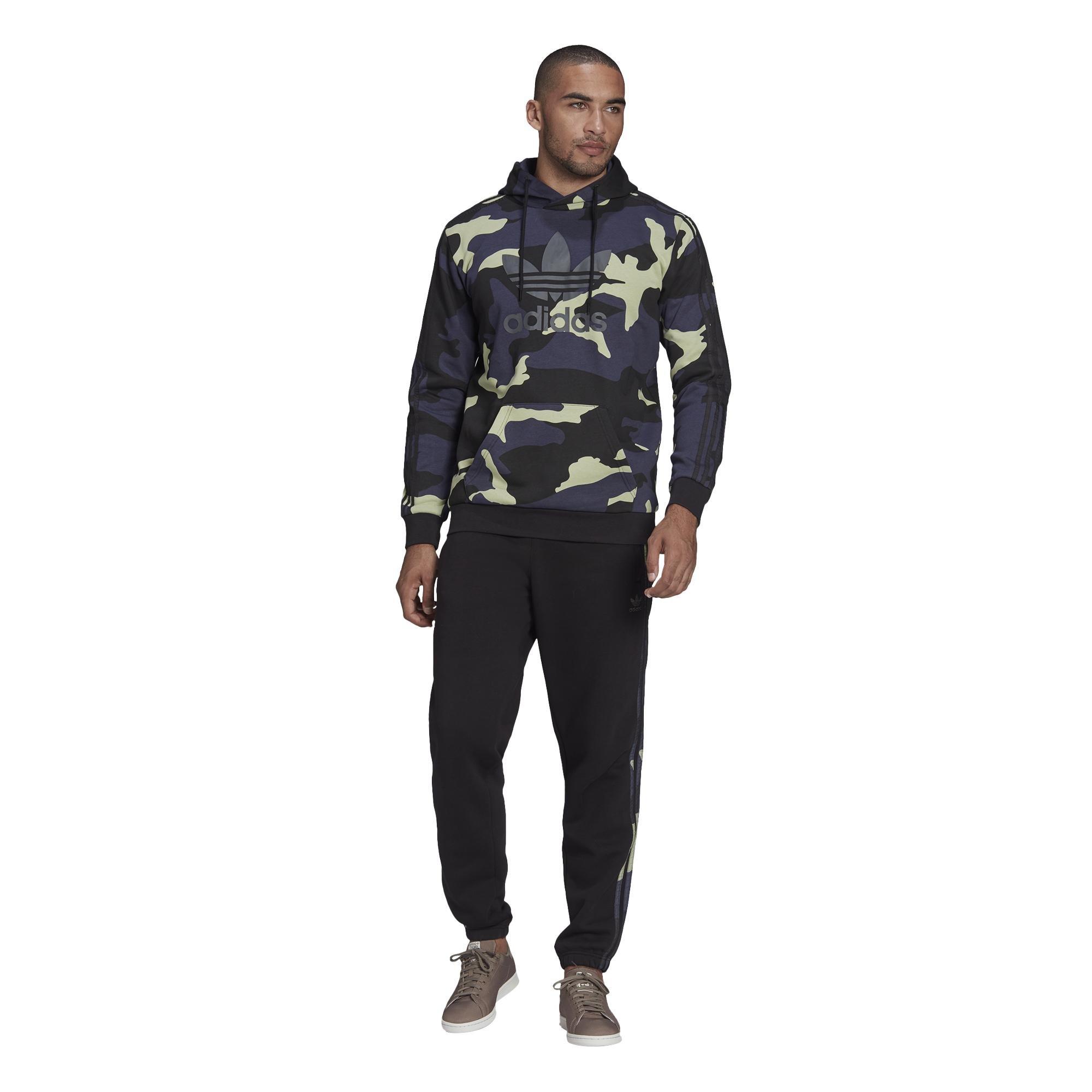 Men Graphics Camo Sweat Joggers, Black