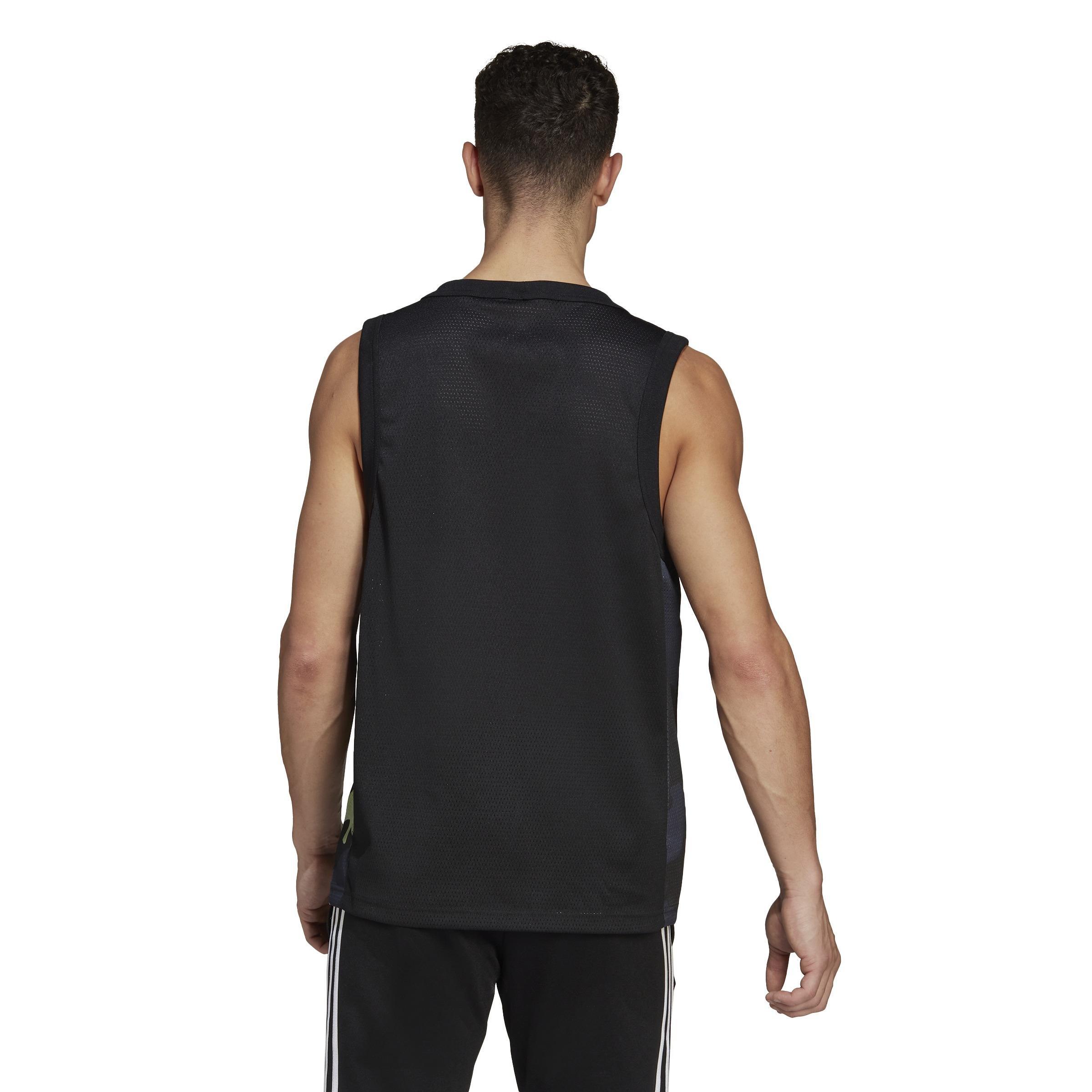 Graphics Camo Basketball Jersey, Black, , large image number 1