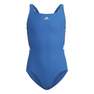 Kids Girls Colorblock 3-Stripes Swimsuit, Blue, A901_ONE, thumbnail image number 0