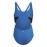 Kids Girls Colorblock 3-Stripes Swimsuit, Blue, A901_ONE, thumbnail image number 2