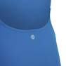 Kids Girls Colorblock 3-Stripes Swimsuit, Blue, A901_ONE, thumbnail image number 5