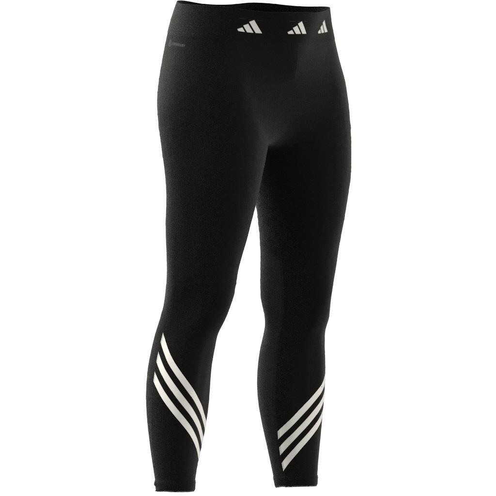 Techfit 3-Stripes Leggings, Black, A901_ONE, large image number 7
