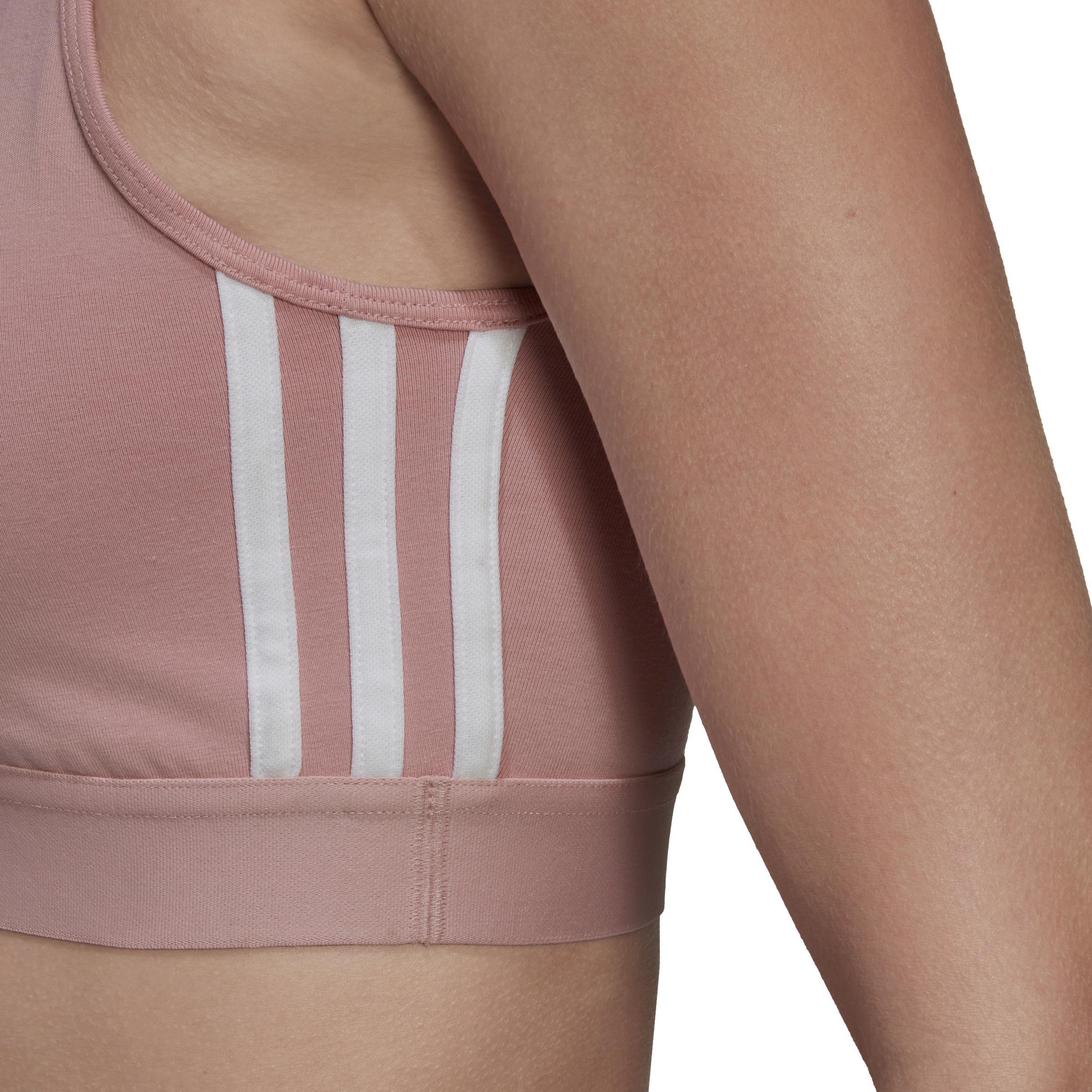 Essentials 3-Stripes Crop Top With Removable Pads, Pink, A901_ONE, large image number 5
