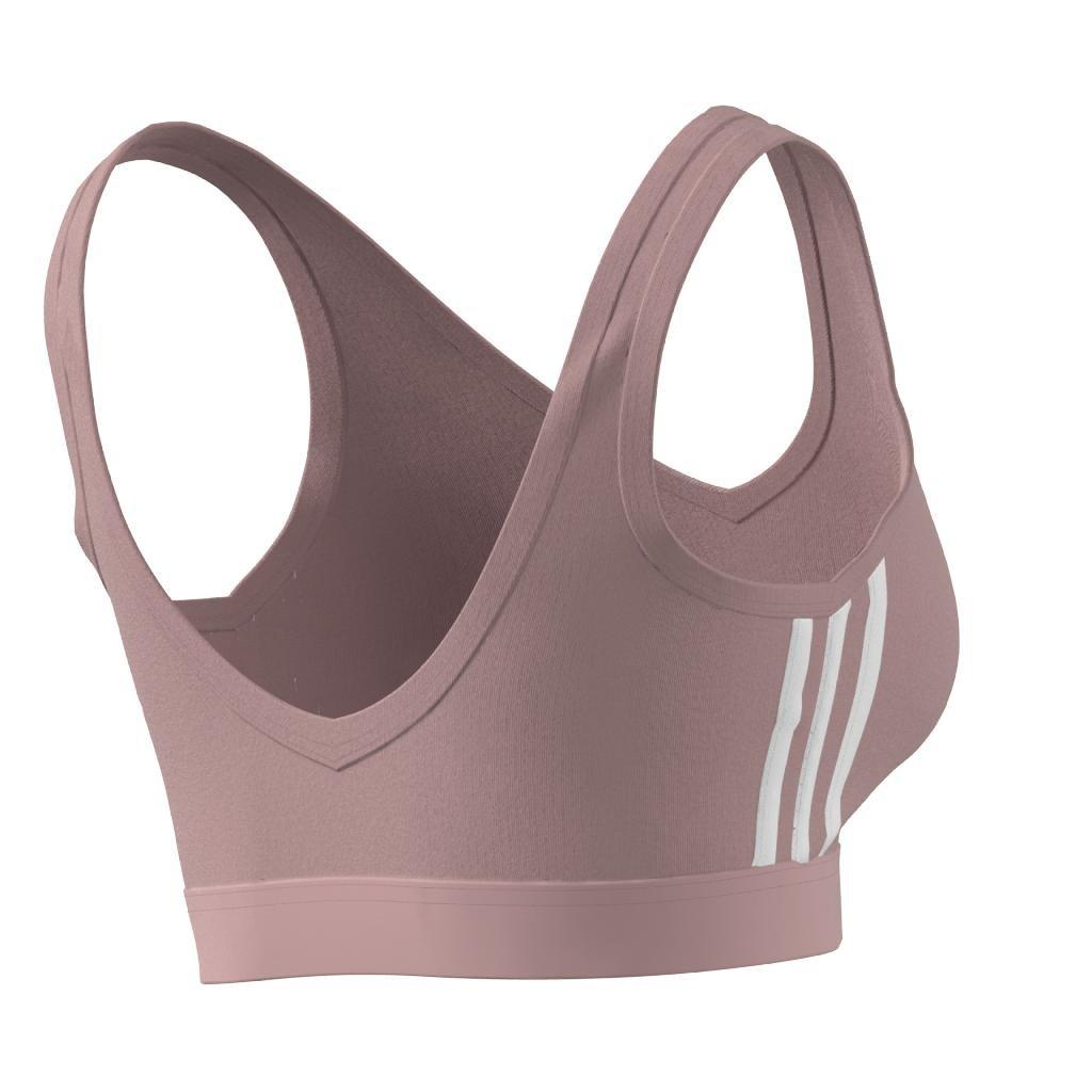 Essentials 3-Stripes Crop Top With Removable Pads, Pink, A901_ONE, large image number 7