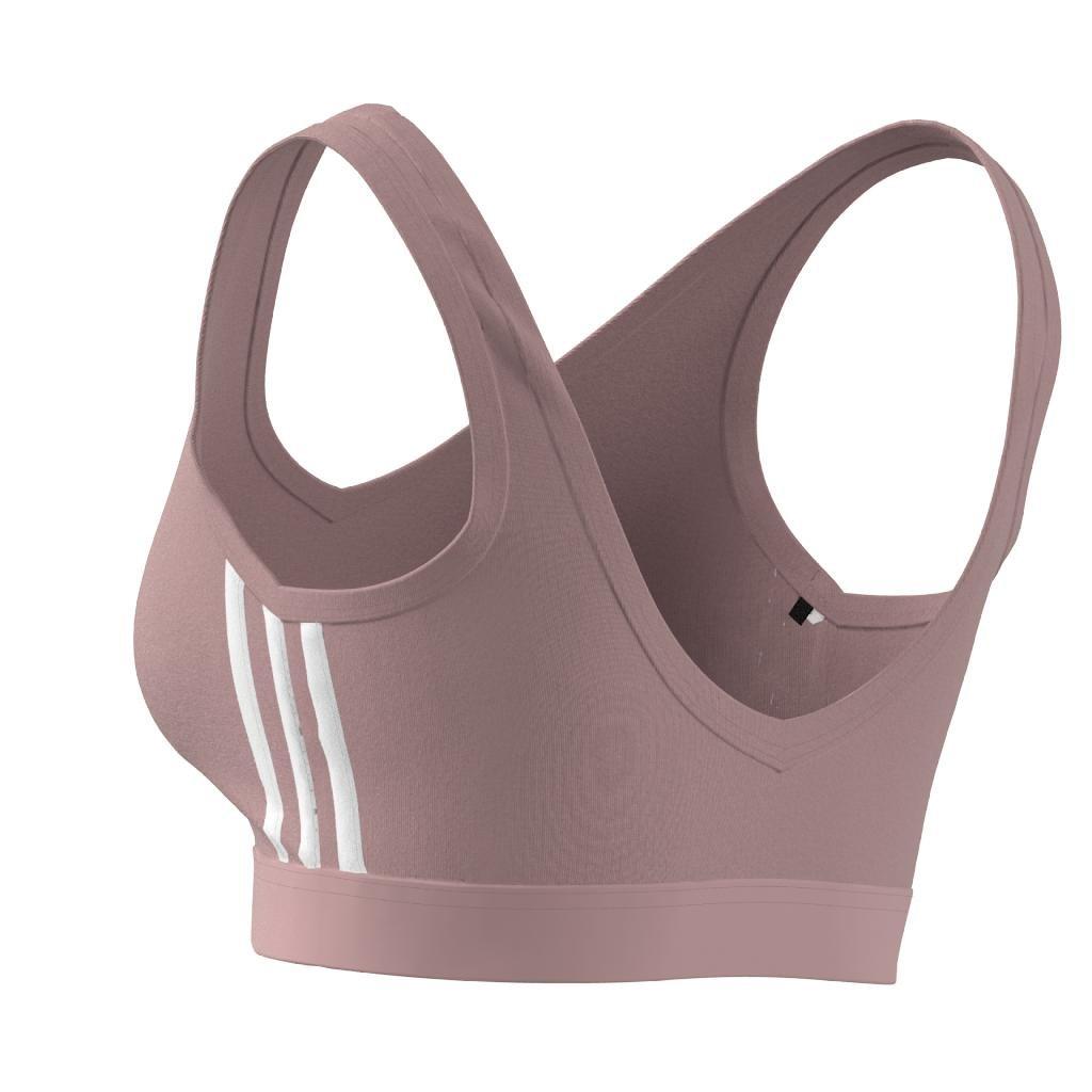 Essentials 3-Stripes Crop Top With Removable Pads, Pink, A901_ONE, large image number 10