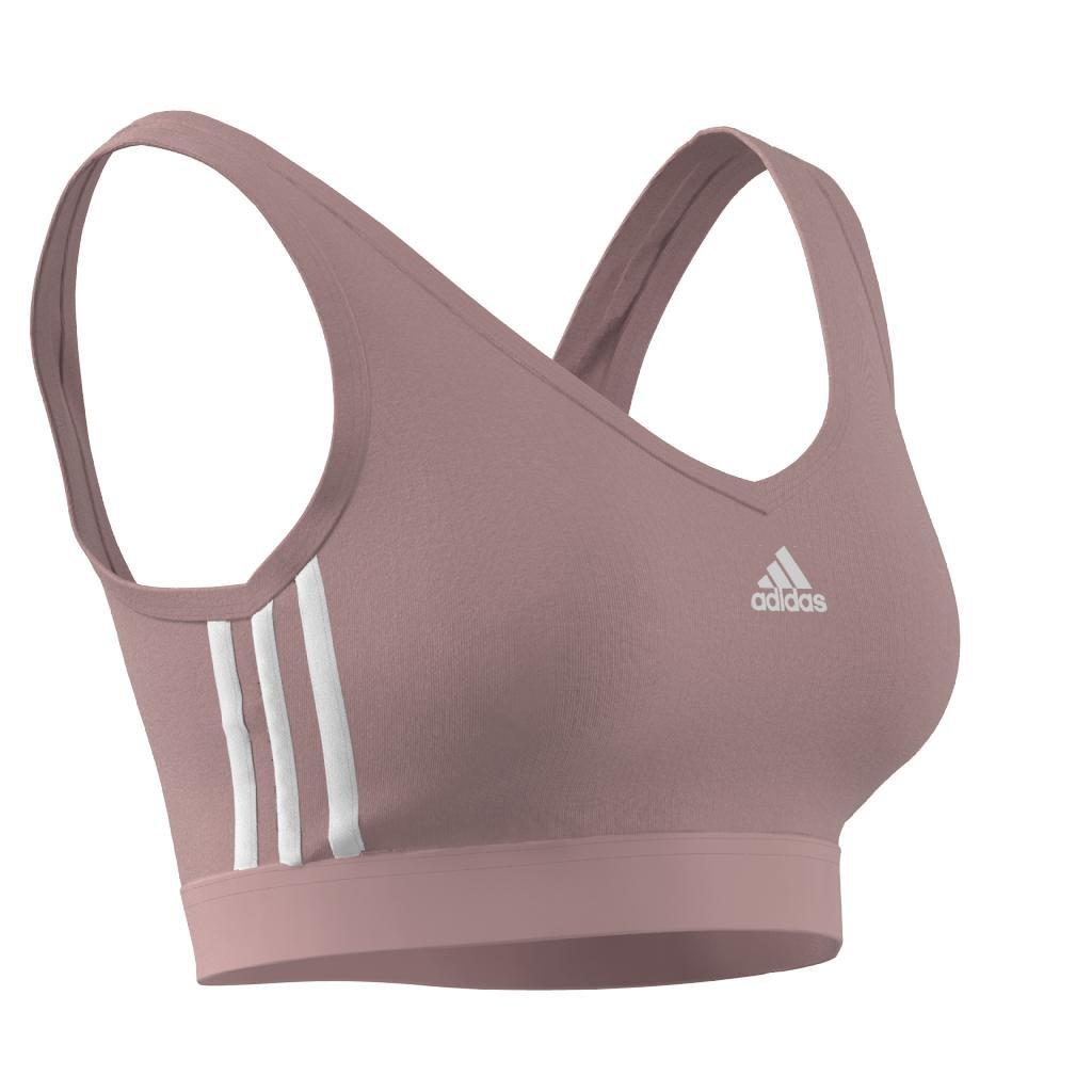Essentials 3-Stripes Crop Top With Removable Pads, Pink, A901_ONE, large image number 12