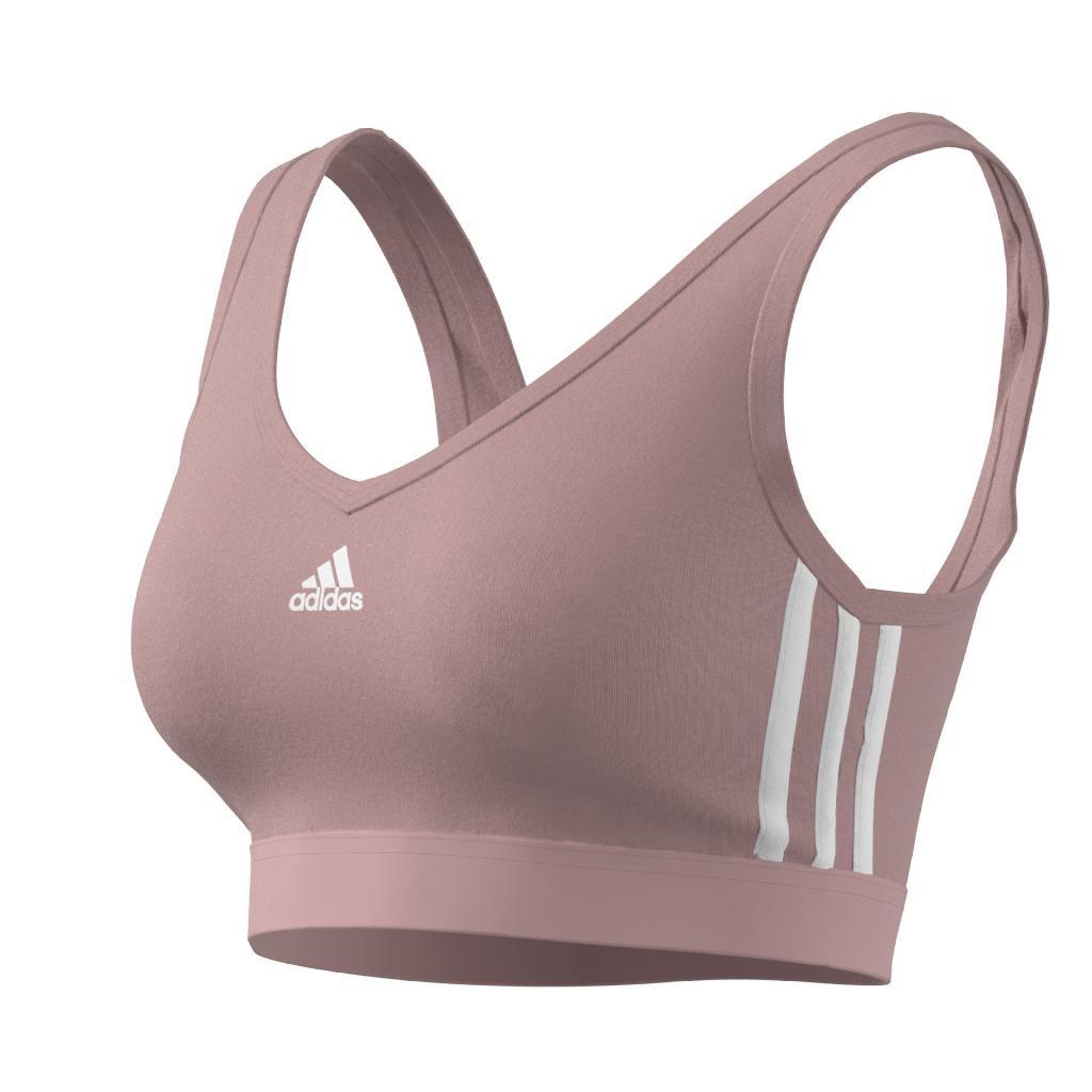 Essentials 3-Stripes Crop Top With Removable Pads, Pink, A901_ONE, large image number 13