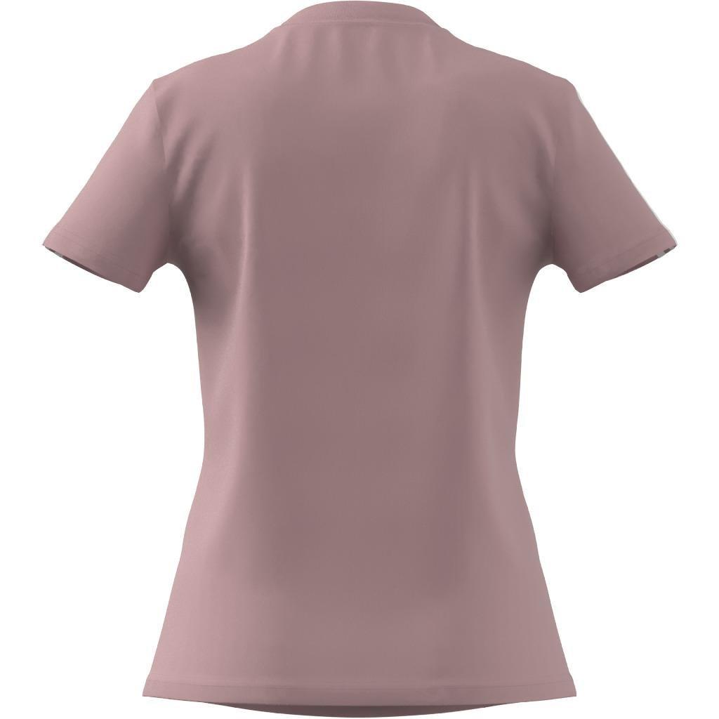 Women Essentials Slim 3-Stripes T-Shirt, Pink, A901_ONE, large image number 5