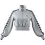 Women Adicolor Classics High-Shine Track Top, Silver, A901_ONE, thumbnail image number 3