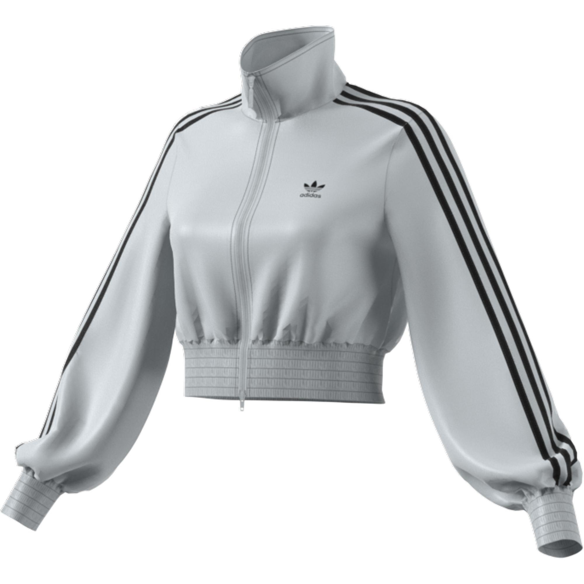 Women Adicolor Classics High-Shine Track Top, Silver