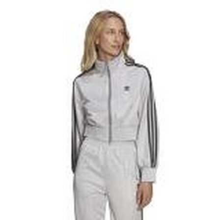 Women Adicolor Classics High-Shine Track Top, Silver, A901_ONE, large image number 25