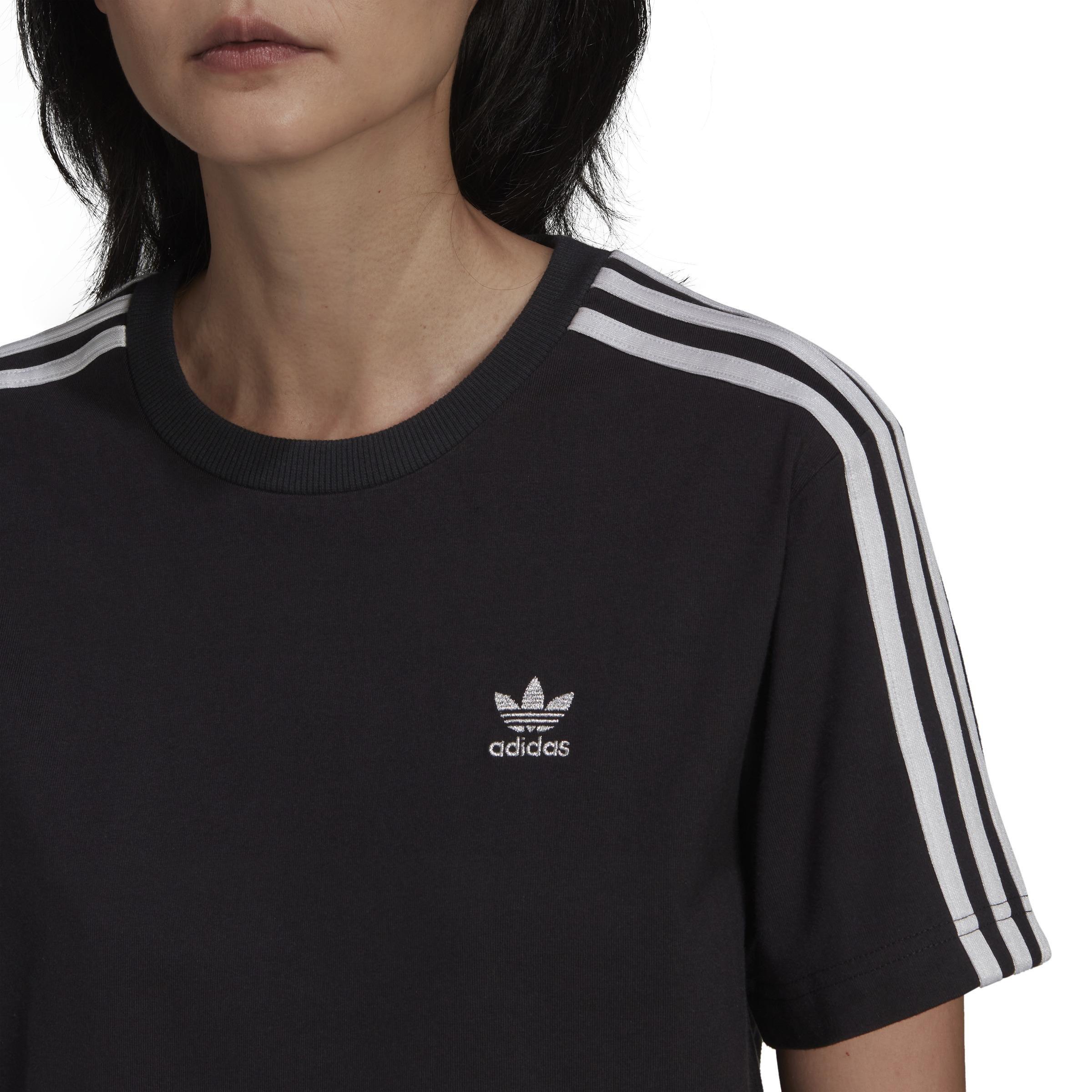 Adicolor Classics High Shine T-Shirt, Black, A901_ONE, large image number 4