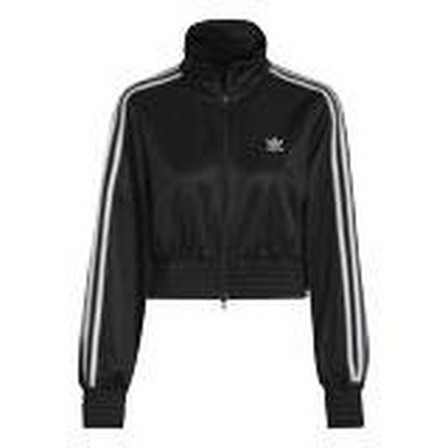 Women Adicolor Classics High-Shine Track Top, Black, A901_ONE, large image number 28