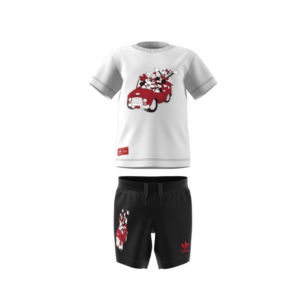 Unisex Kids Disney Mickey And Friends Shorts-And-T-Shirt Set, White, , large image number 4