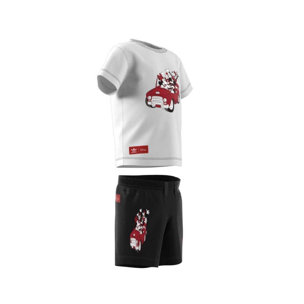 Unisex Kids Disney Mickey And Friends Shorts-And-T-Shirt Set, White, , large image number 10