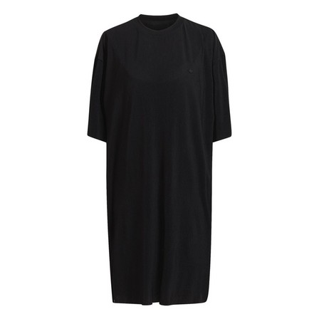 Women Adicolor Plisse Tee Dress, Black, A901_ONE, large image number 2