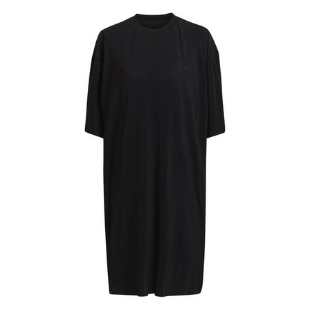 Women Adicolor Plisse Tee Dress, Black, A901_ONE, large image number 4