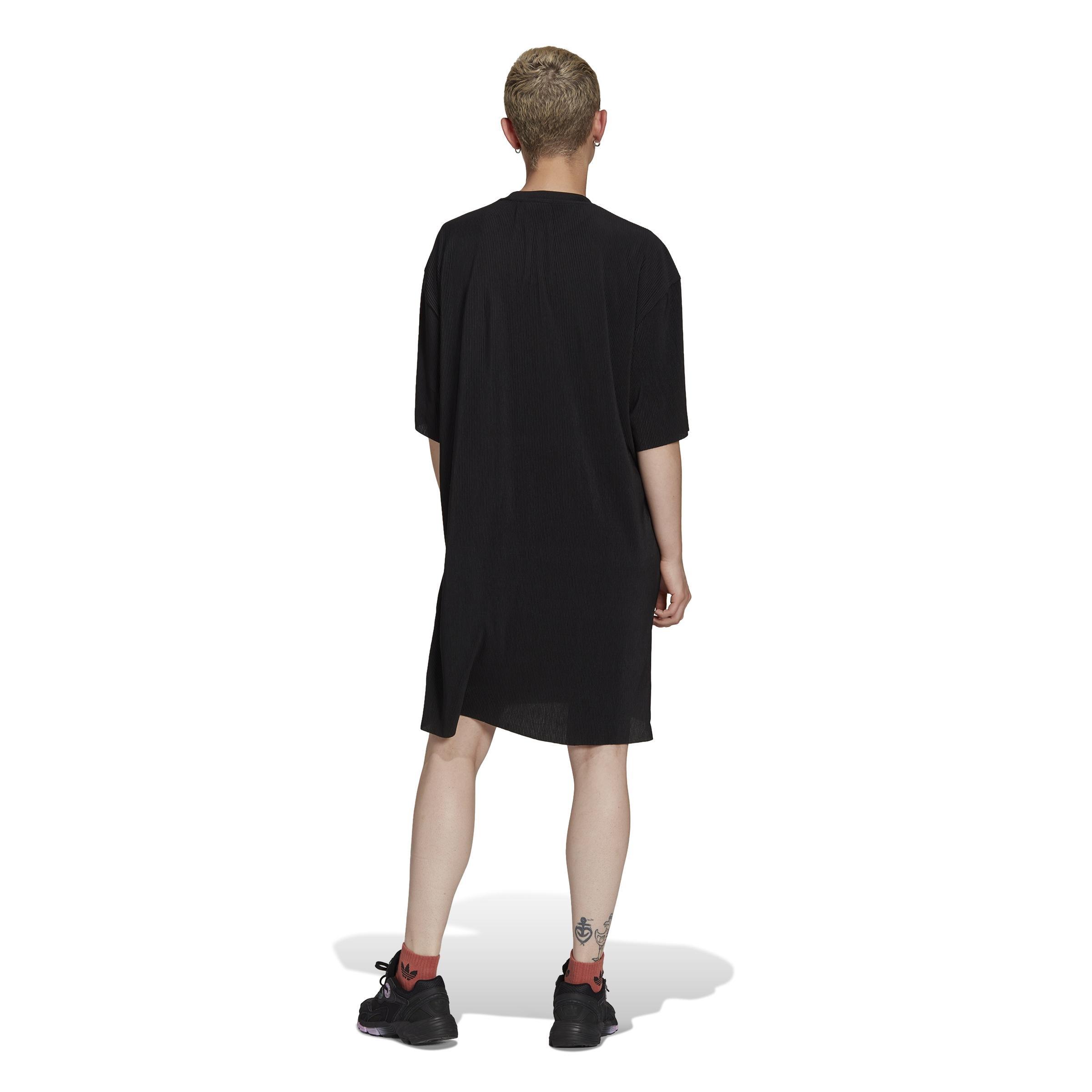 Adicolor Plisse Tee Dress, Black, , large image number 5