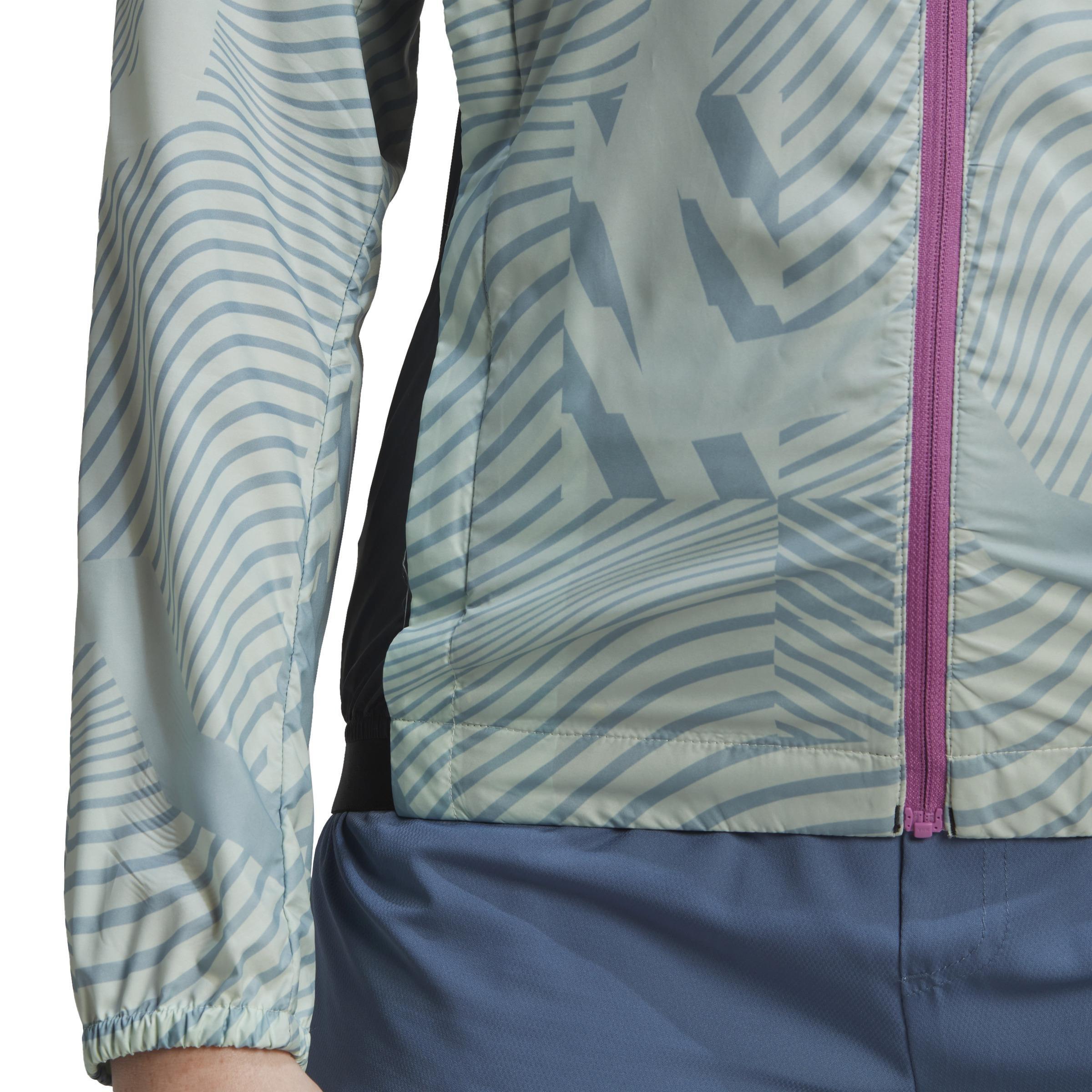 Terrex Trail Running Printed Windbreaker, Green, , large image number 7