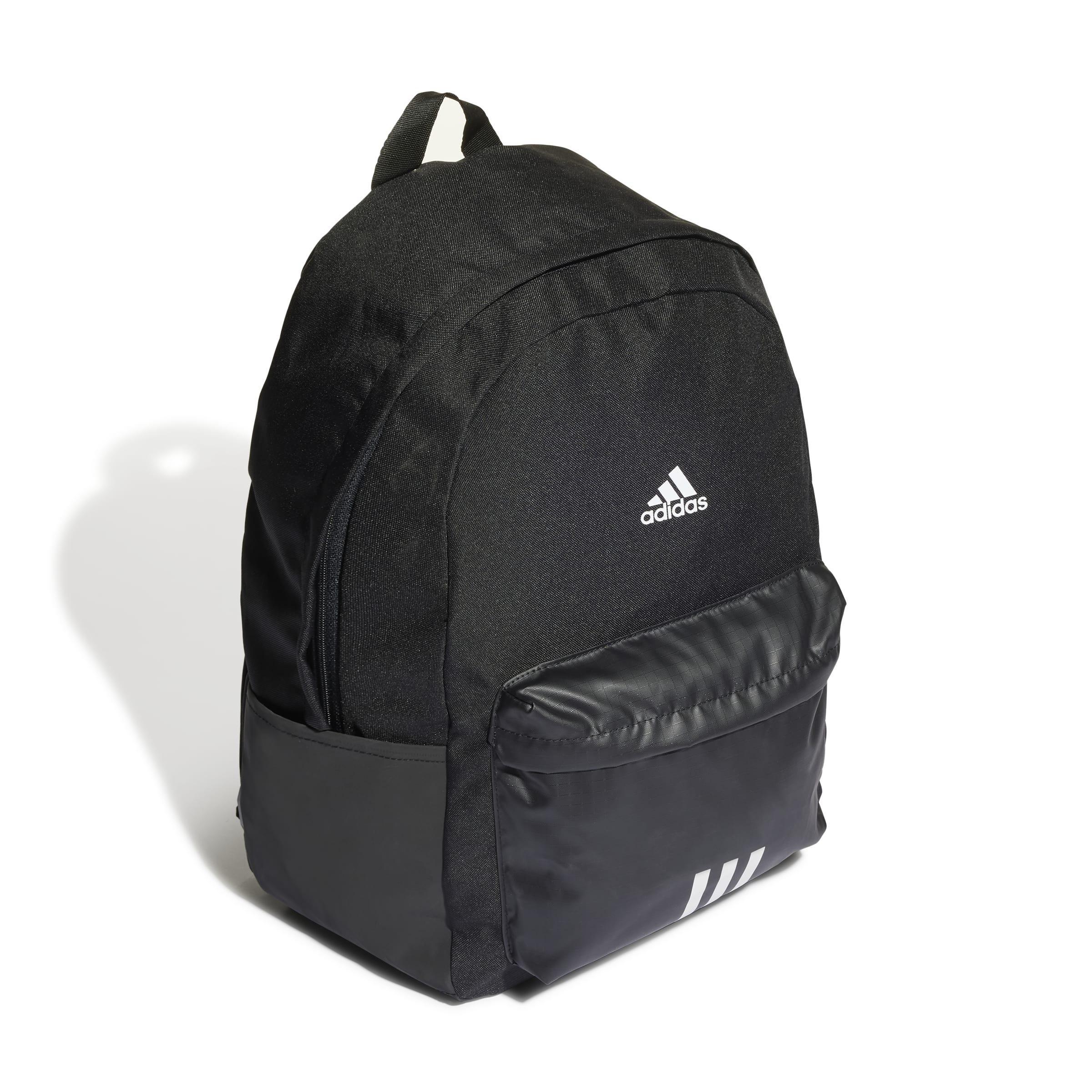 Unisex Classic Badge Of Sport 3-Stripes Backpack, Black, A901_ONE, large image number 0