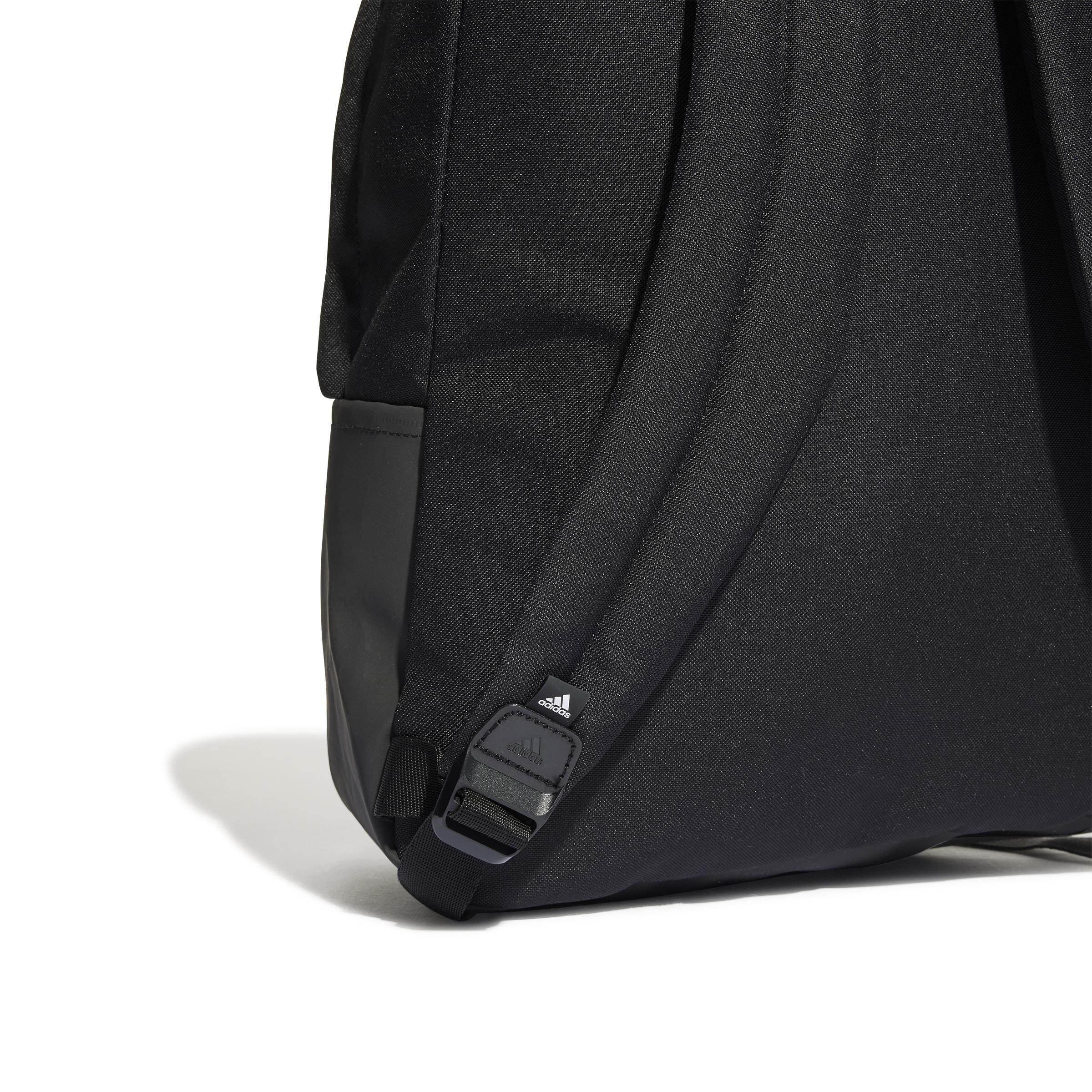 Unisex Classic Badge Of Sport 3-Stripes Backpack, Black, A901_ONE, large image number 5