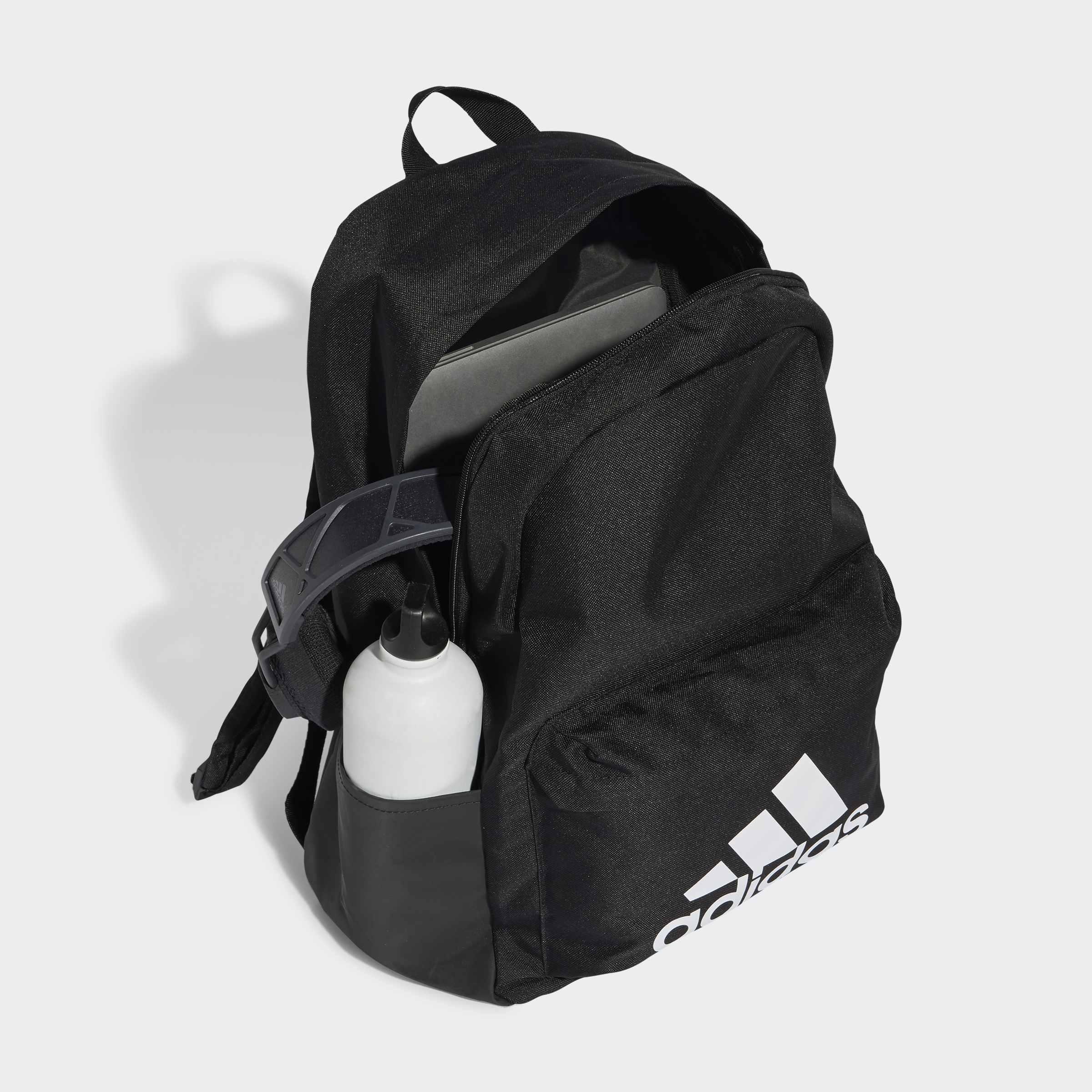 Unisex Adult Classic Badge Of Sport Backpack, Black, A901_ONE, large image number 2