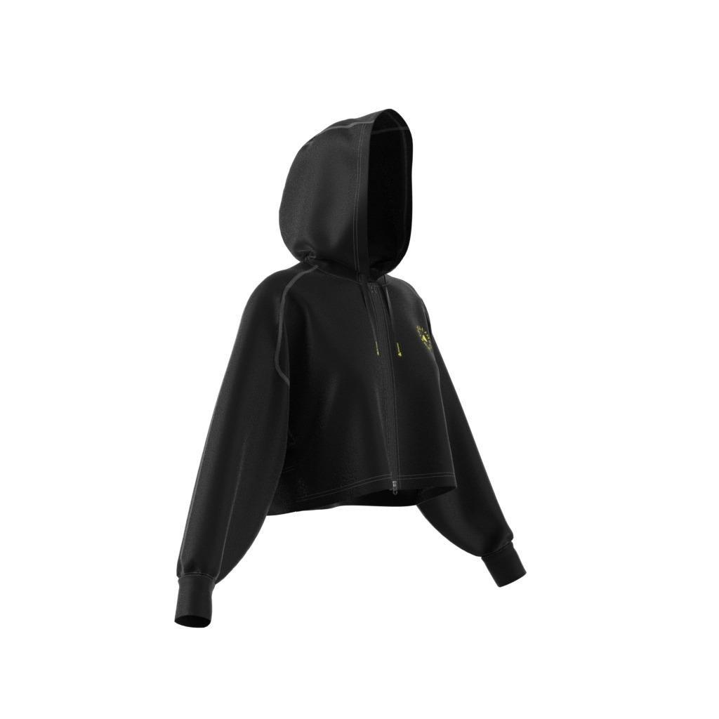 adidas by Stella McCartney Cropped Hoodie, Black, , large image number 14