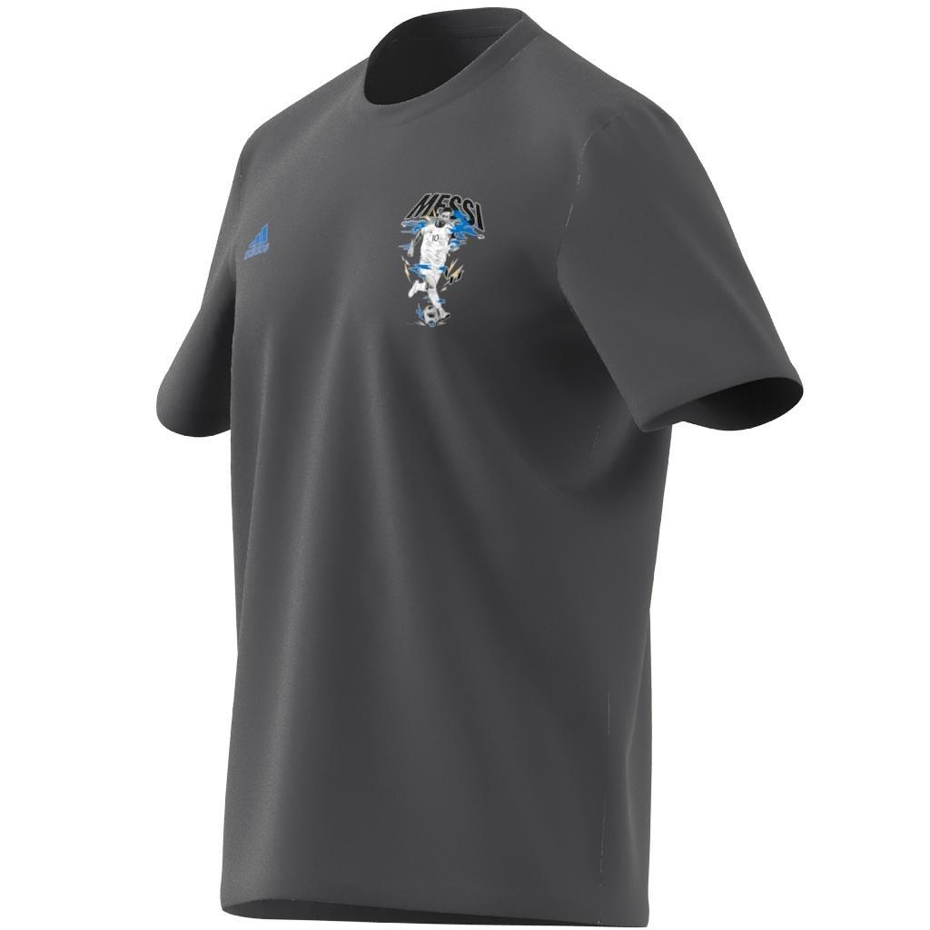 Messi Football Icon Graphic T-Shirt, Grey, , large image number 14