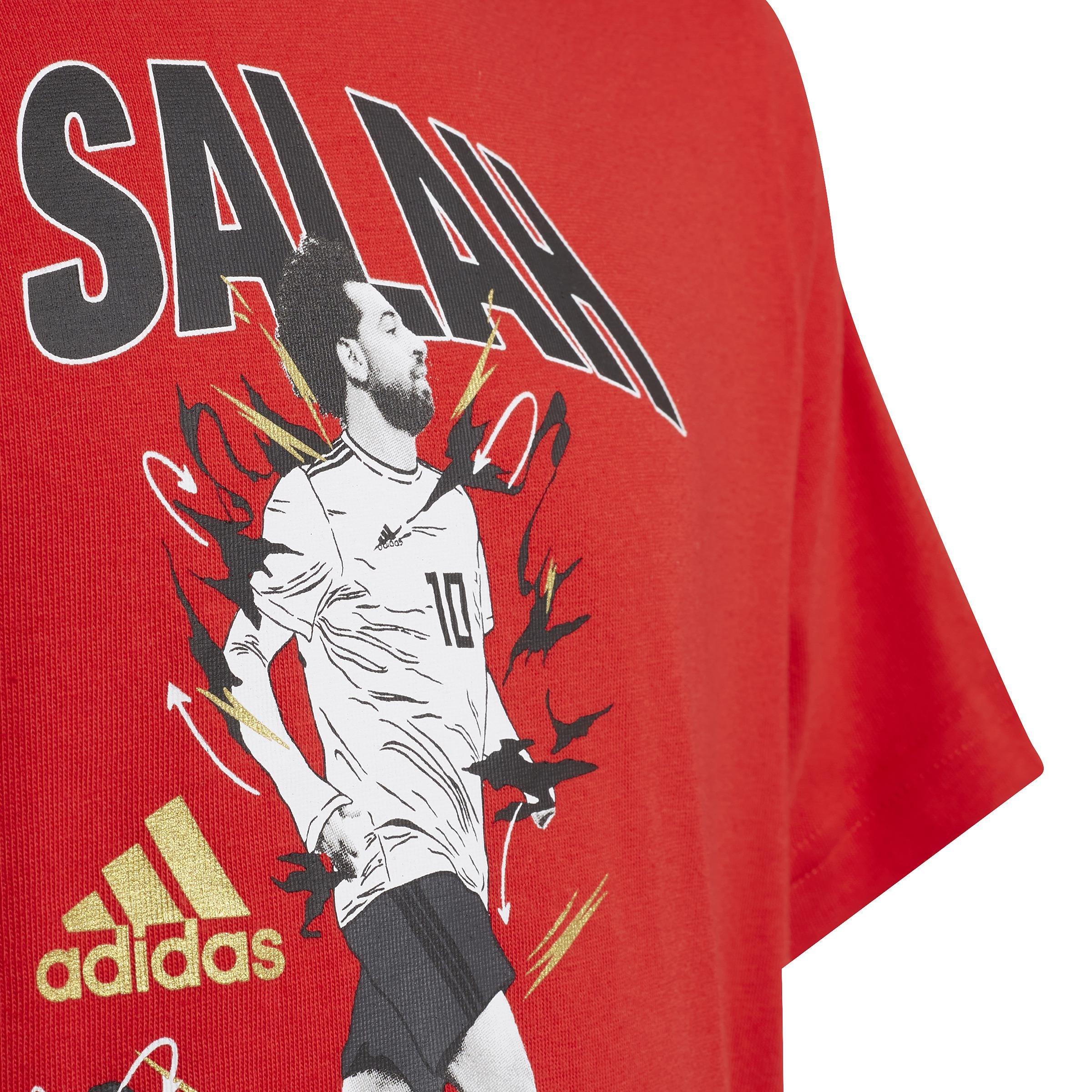 Kids Salah Graphic Football T-Shirt, Red, , large image number 3