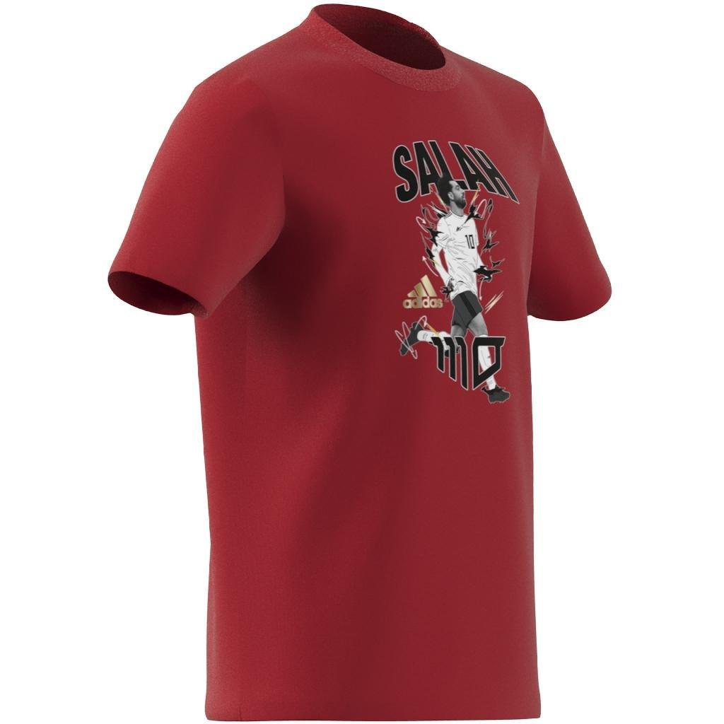 Kids Salah Graphic Football T-Shirt, Red, , large image number 11
