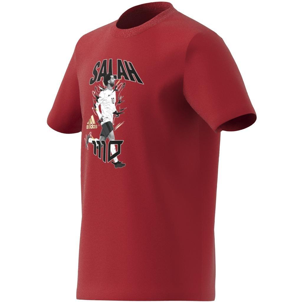 Kids Salah Graphic Football T-Shirt, Red, , large image number 13