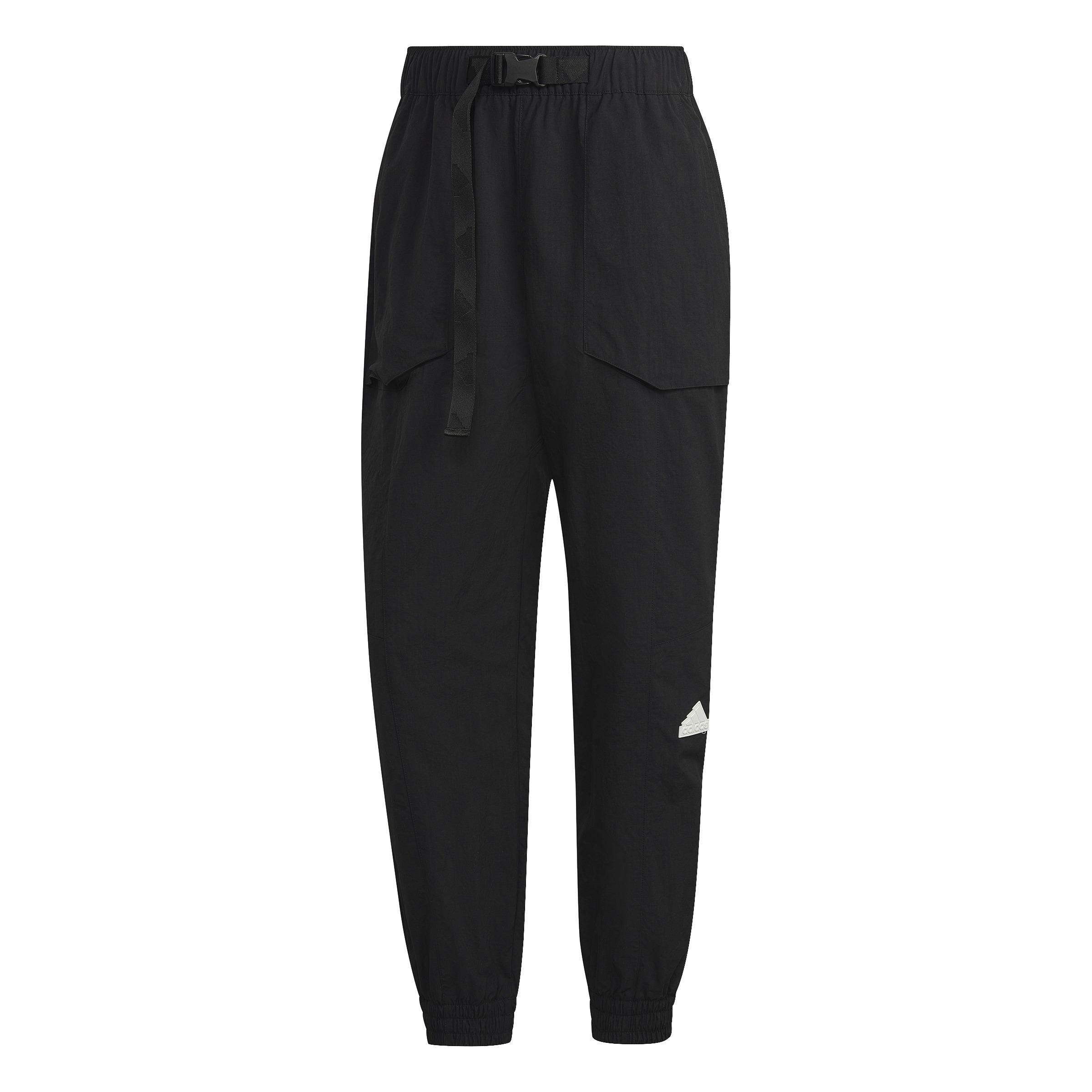 Mens Cargo Tracksuit Bottoms, Black, A901_ONE, large image number 0