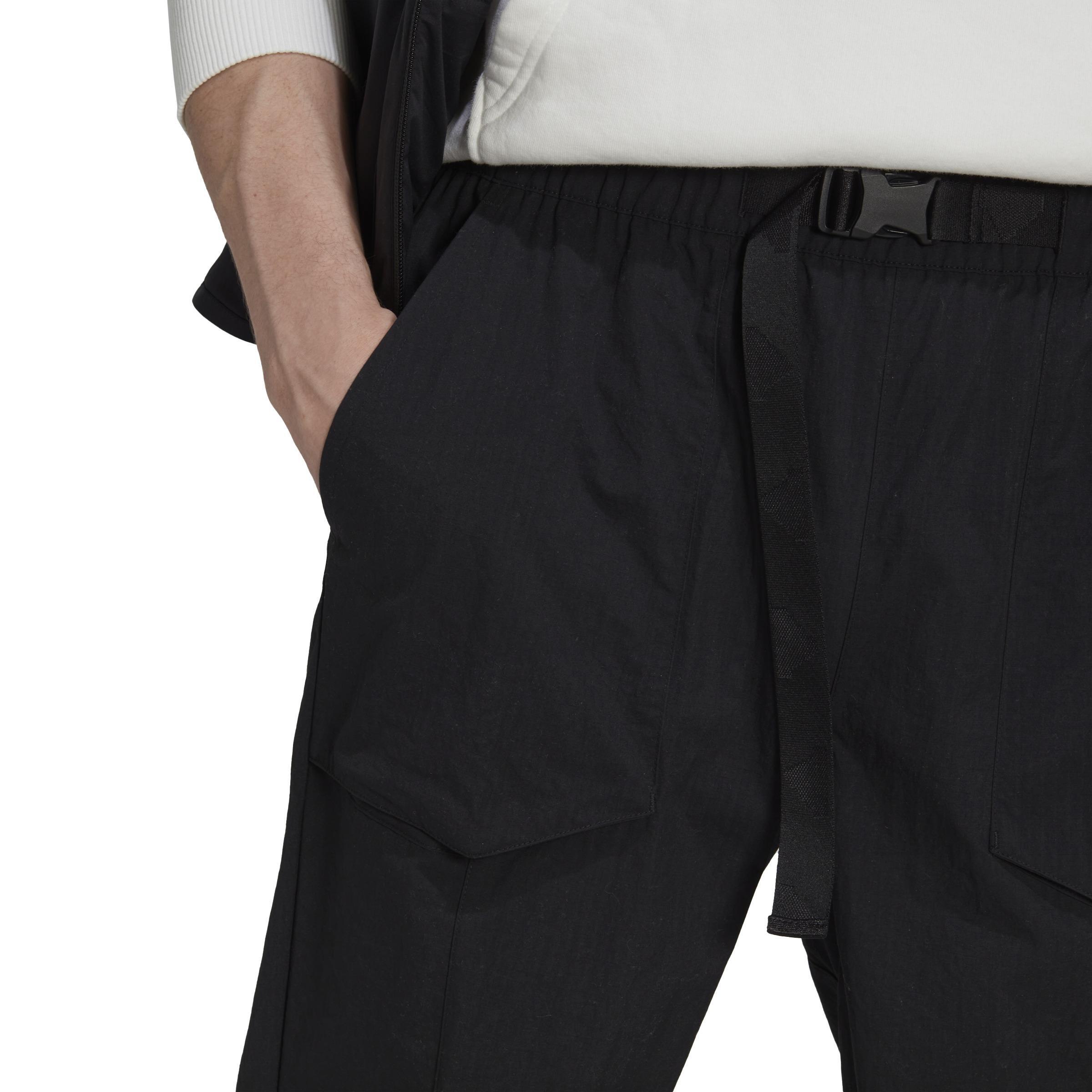 Mens Cargo Tracksuit Bottoms, Black, A901_ONE, large image number 3