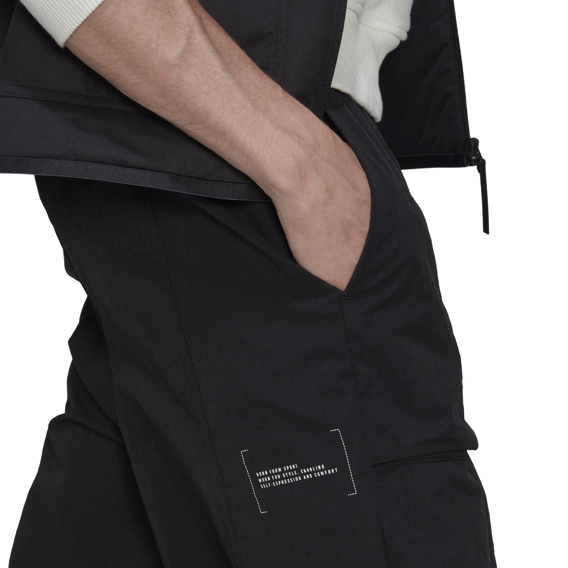 Cargo Tracksuit Bottoms, Black, , large image number 4