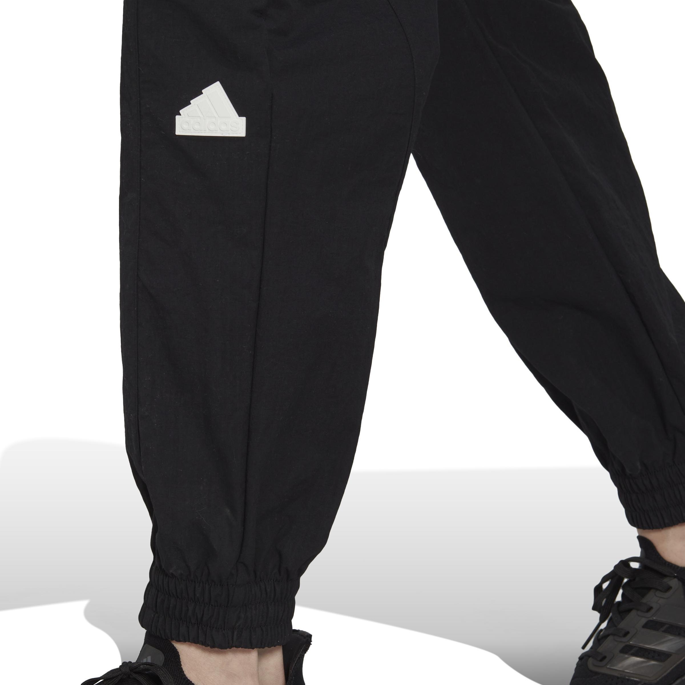 Mens Cargo Tracksuit Bottoms, Black, A901_ONE, large image number 5