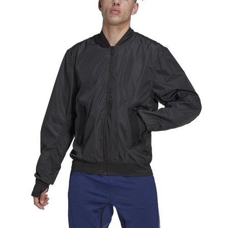 Men Best Of Adidas Training Bomber Jacket, Black, A901_ONE, large image number 1