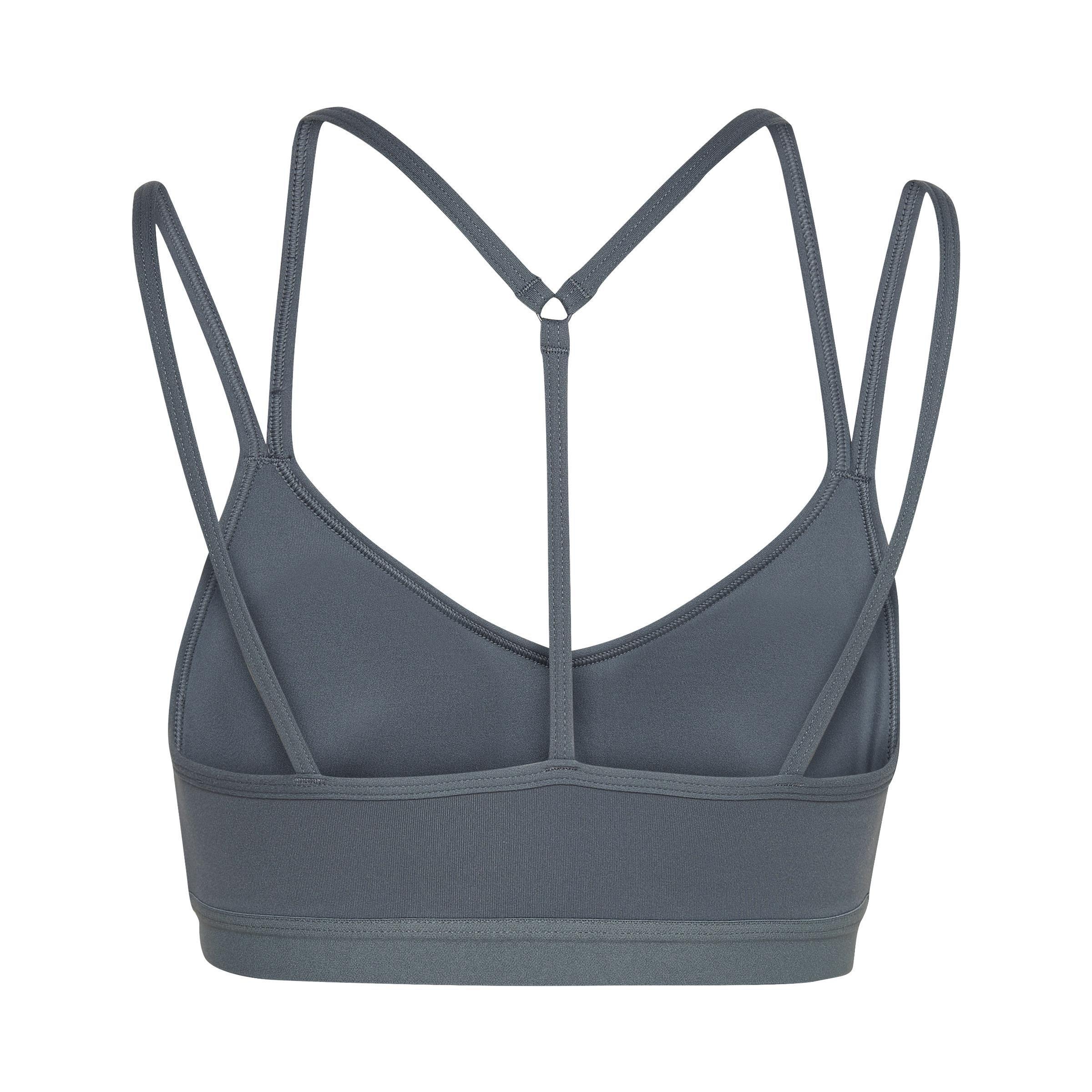 Yoga Essentials Light-Support Bra, Blue, A901_ONE, large image number 4
