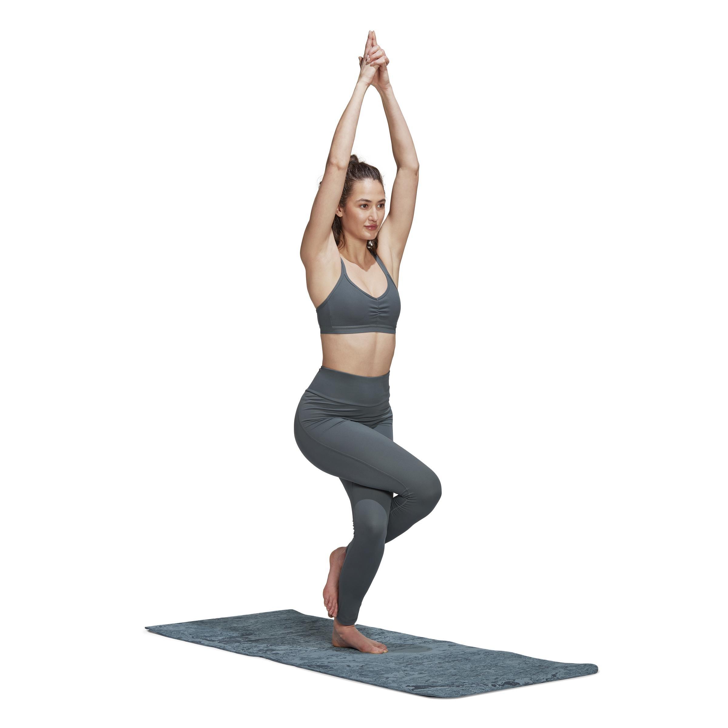 Yoga Essentials Light-Support Bra, Blue, A901_ONE, large image number 8