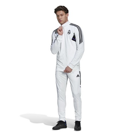 Men Real Madrid Condivo 22 Tracksuit, White, A901_ONE, large image number 1