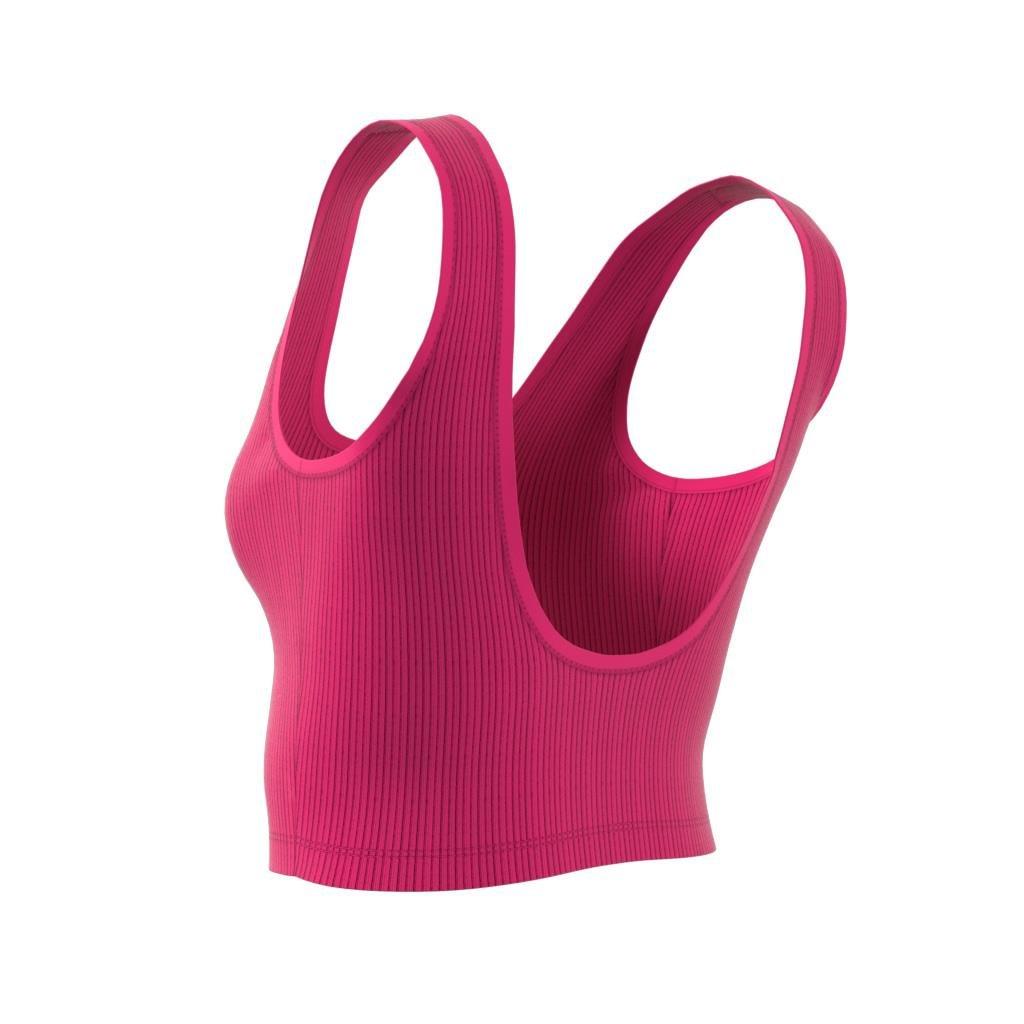 Adicolor Essentials Rib Tank Top, Burgundy, A901_ONE, large image number 4