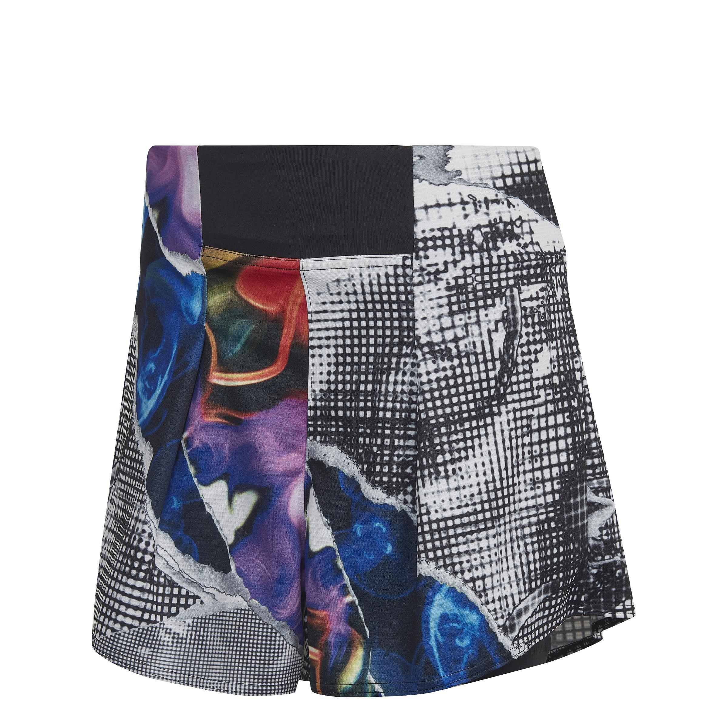Tennis U.S. Series Ergo Printed Shorts, Black, A901_ONE, medium