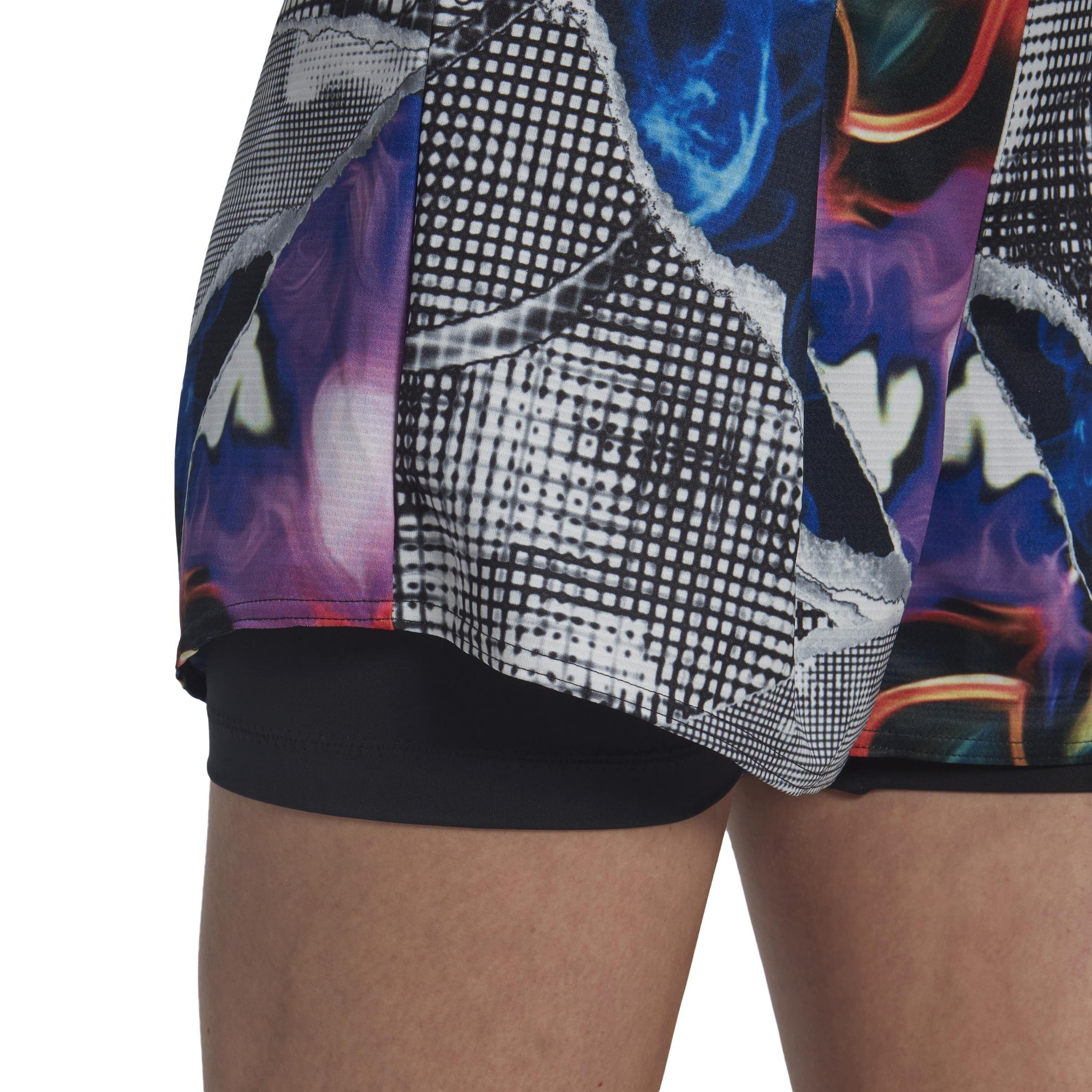 Tennis U.S. Series Ergo Printed Shorts, Black, A901_ONE, large image number 5
