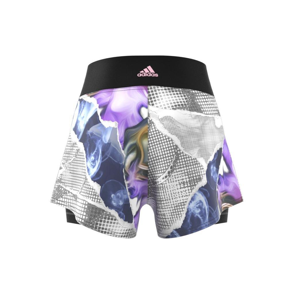Tennis U.S. Series Ergo Printed Shorts, Black, A901_ONE, large image number 12