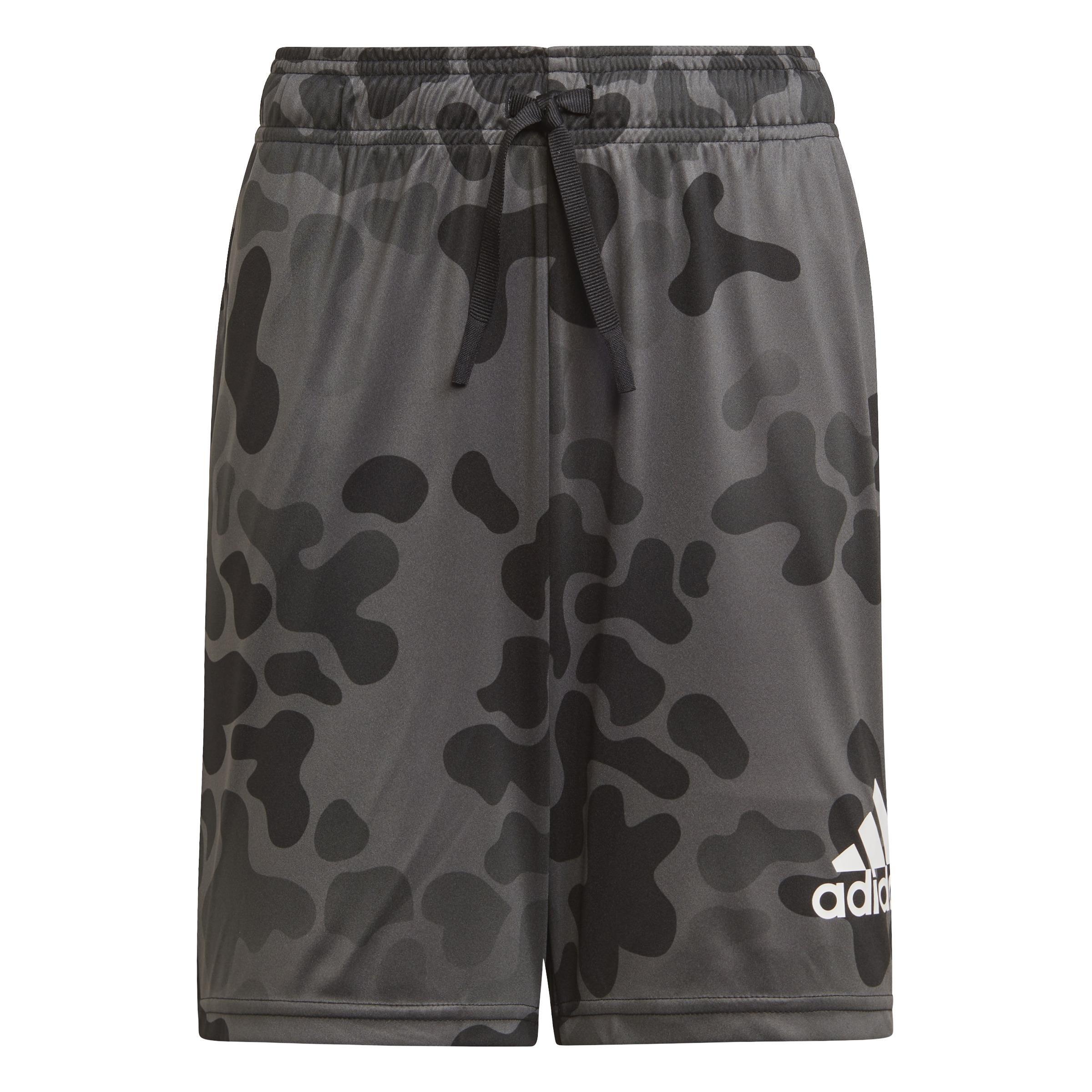 Kids Designed To Move Camo Shorts, Black, A901_ONE, medium
