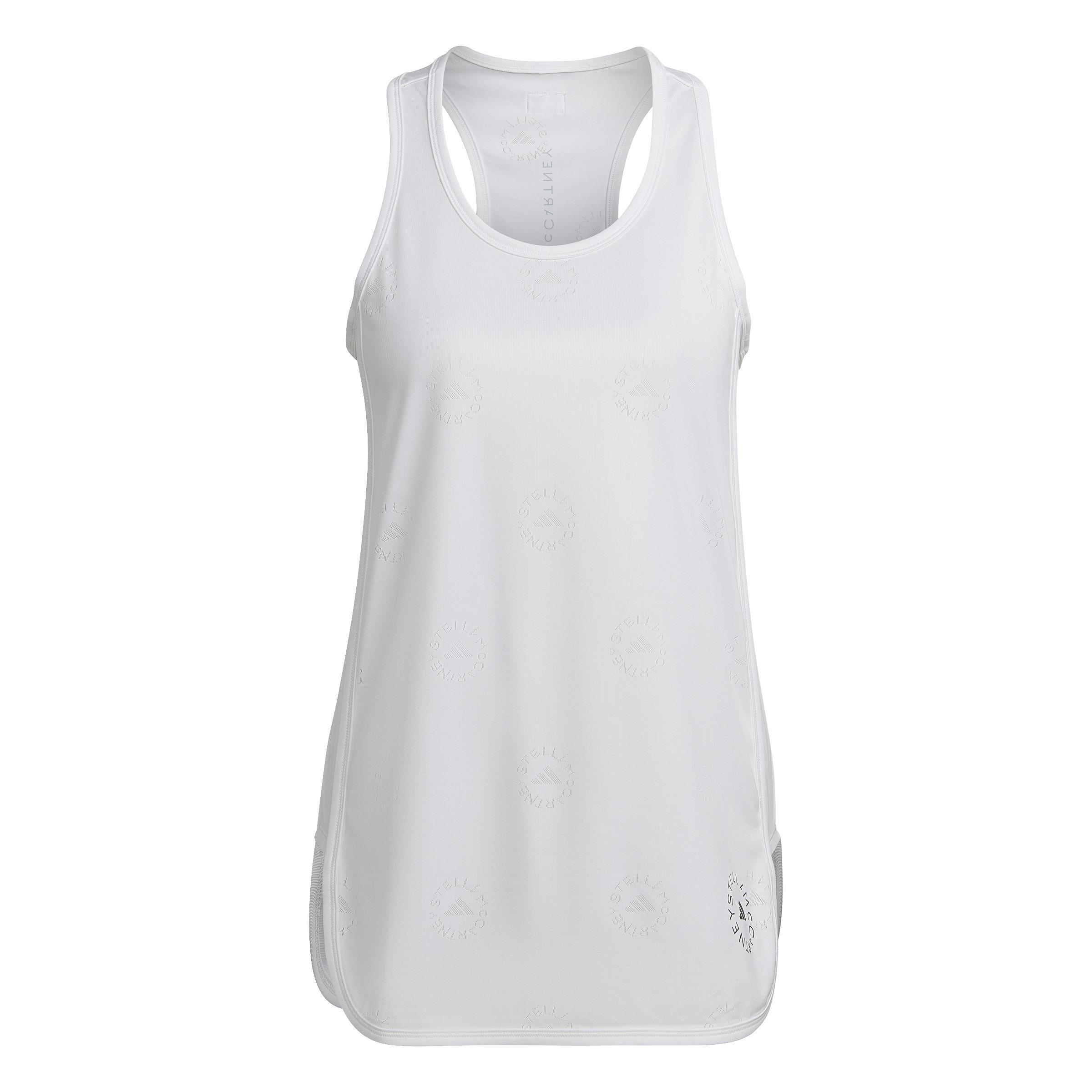 By Stella Mccartney Made To Be Remade Running Tank Top, White, A901_ONE, large image number 0