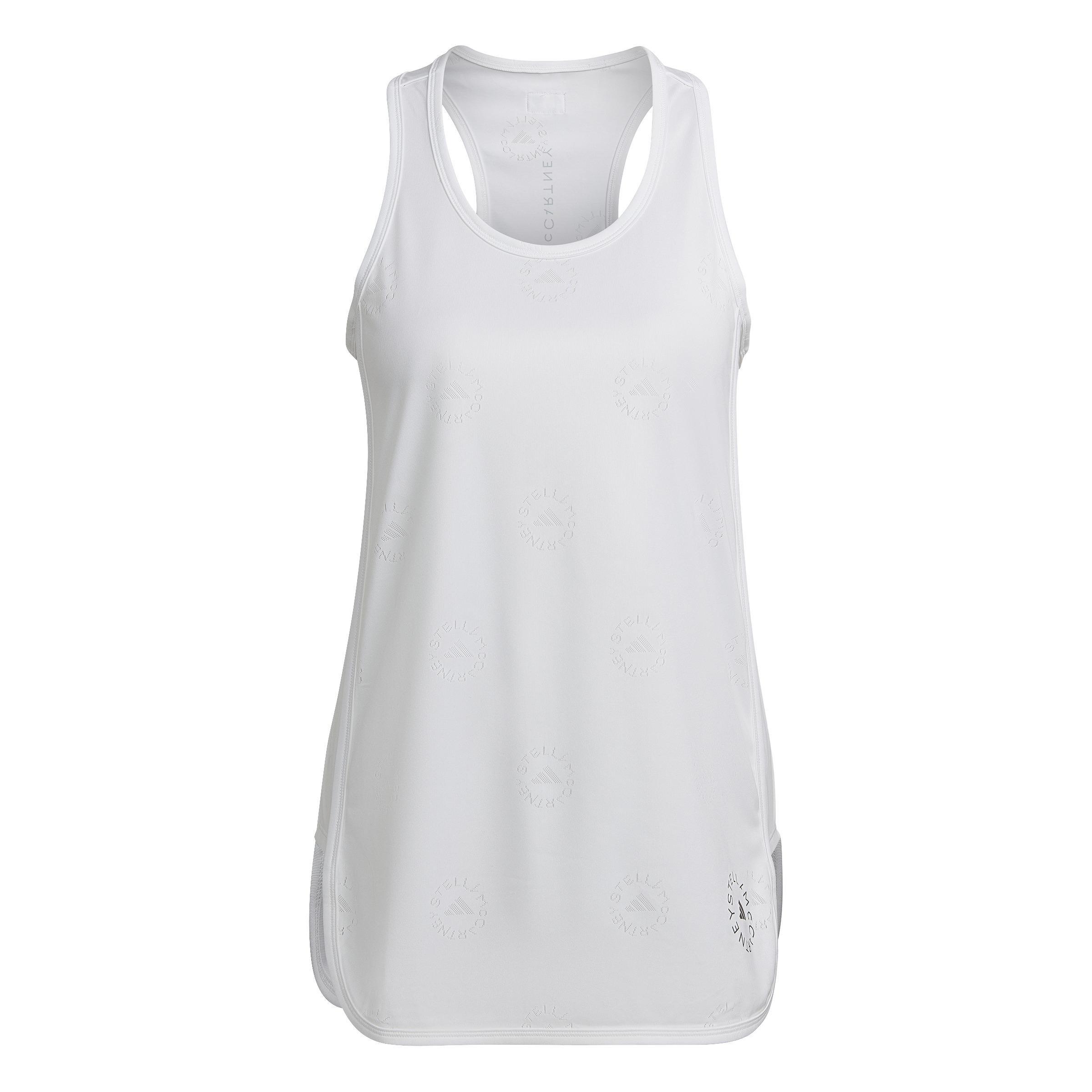 By Stella Mccartney Made To Be Remade Running Tank Top, White, A901_ONE, large image number 1